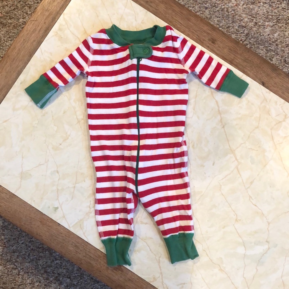 Hanna Andersson 0-6 month striped onesie